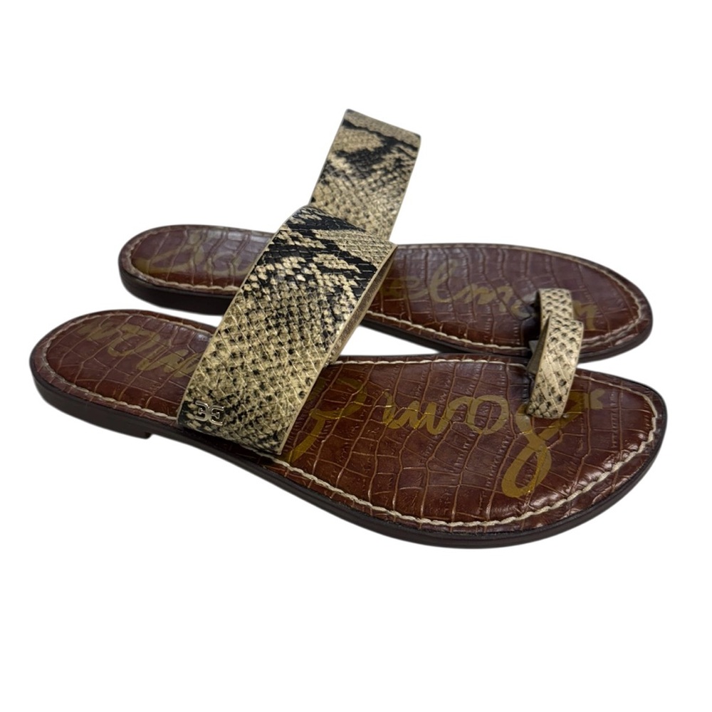 Sam Edelman Gorgene Snakeskin Pattern Sandals Siz… - image 2